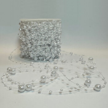 PERLAS DECORACION AMARILLA ROLLO X 60 MTS LB-843